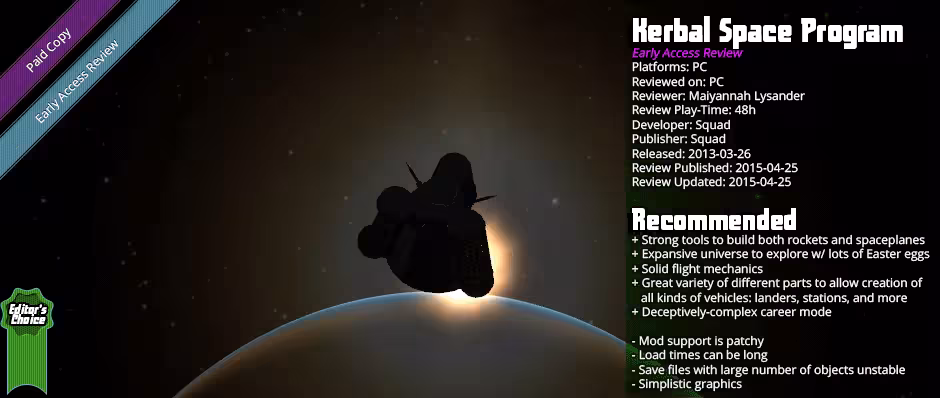 Early Access Review: Kerbal Space Program