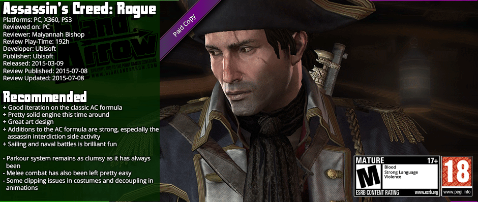 Assassin's Creed Rogue Min PC Requirements