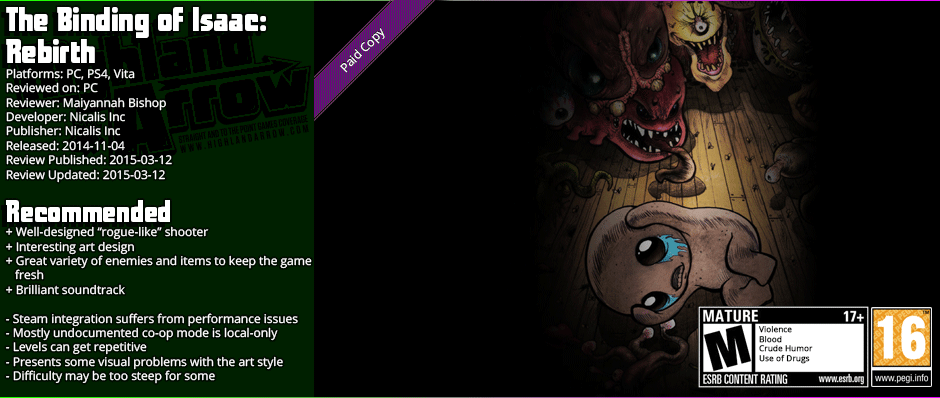 Review: The Binding of Isaac: Rebirth