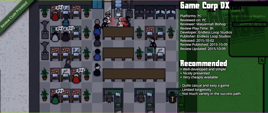 Review: Game Corp DX