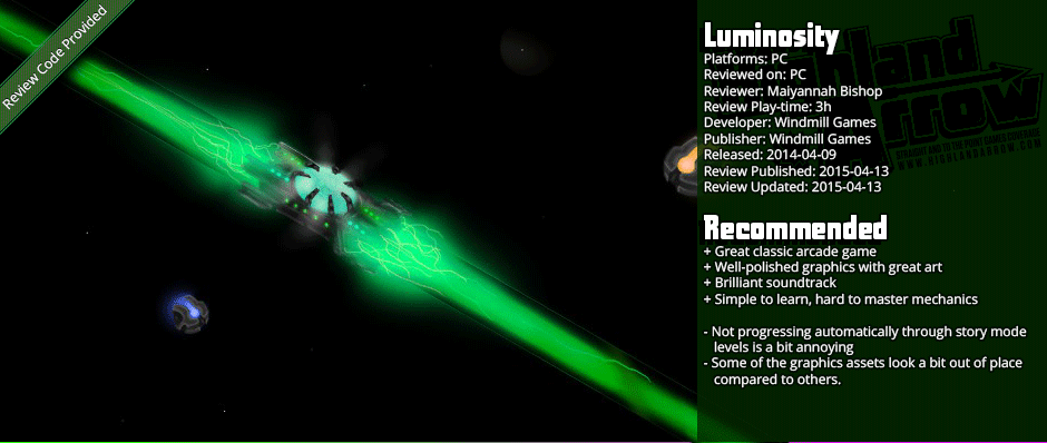 Review: Luminosity (Steam Edition)