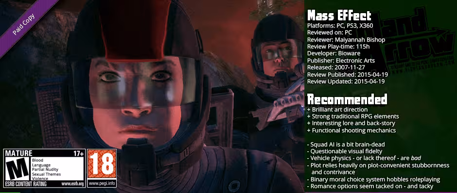 Review: Mass Effect